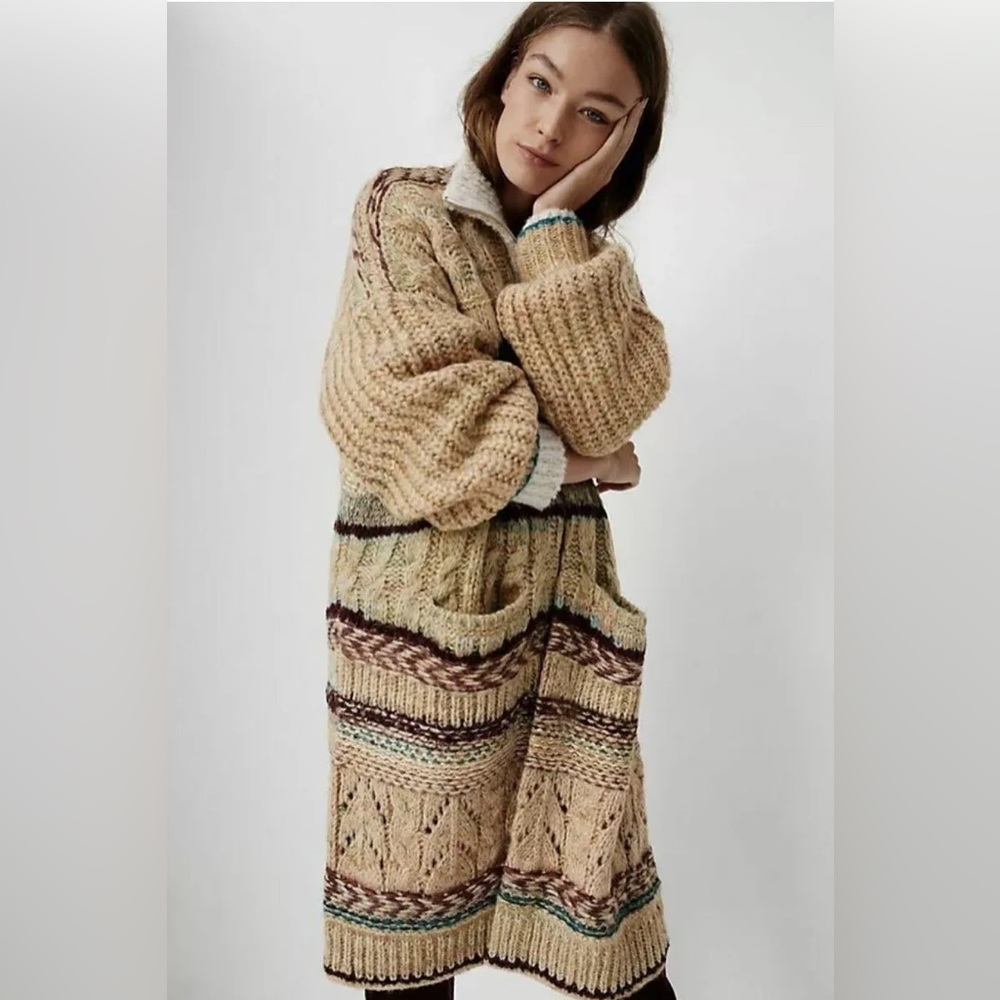 Anthropologie Pilcro Lily Longline Cardigan M/L lightly worn
